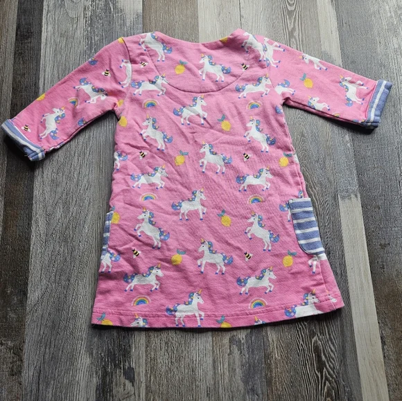 Jojo Maman Bebe Dress Unicorn Pink Size 12-18 Months - Picture 7 of 7